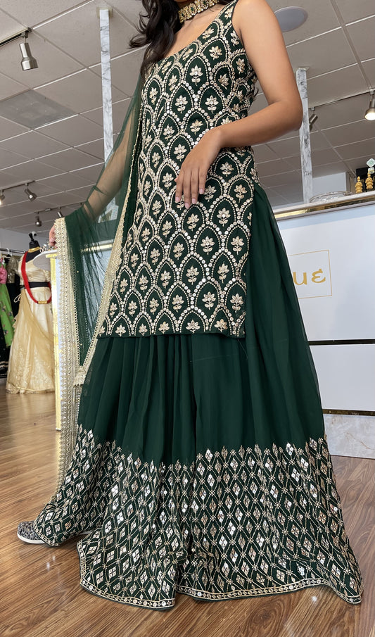 The Ayusha Kurta Lehenga Set